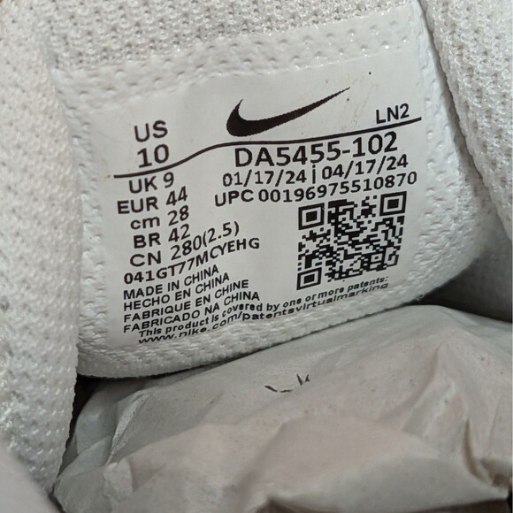 Nike Vapor Edge Speed 360 2 Men\'s 10 White Silver Football Cleats DA5455-102 main image 8